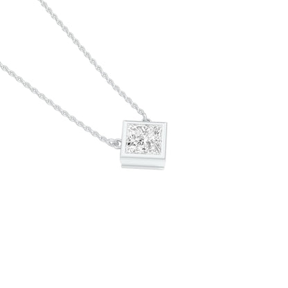 Glow Grid Diamond Pendant 18 KT / White Gold