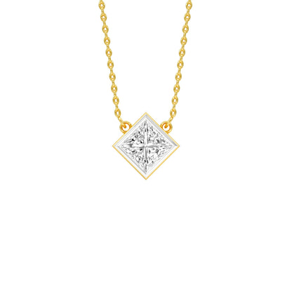 Glow Grid Diamond Pendant 18 KT / Yellow Gold