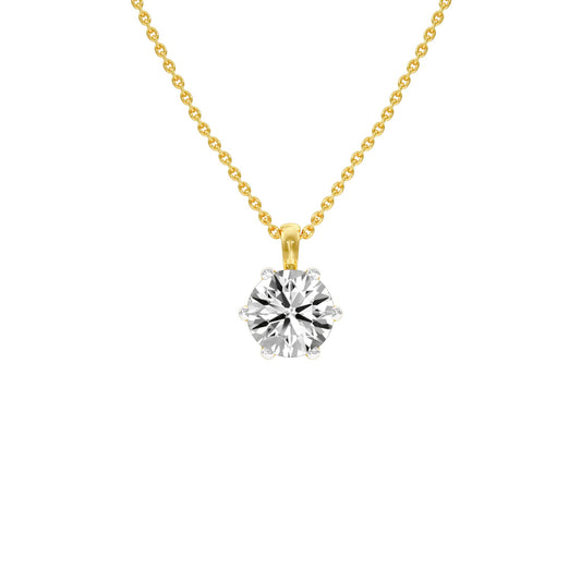 Compact Glow Diamond Pendant 18 KT / Yellow Gold