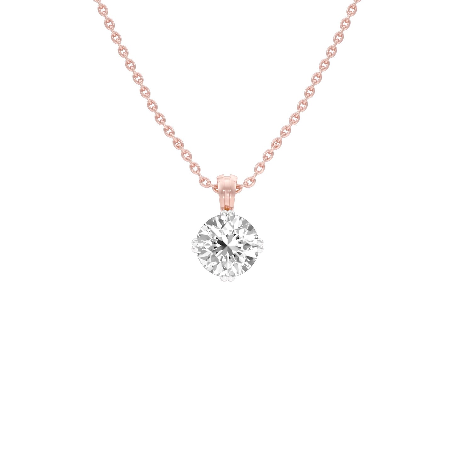 Moon Drop Diamond Pendant 18 KT / Rose Gold