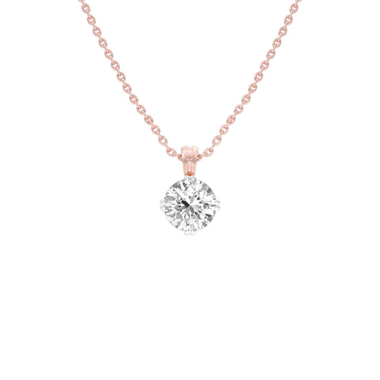 Moon Drop Diamond Pendant 18 KT / Rose Gold