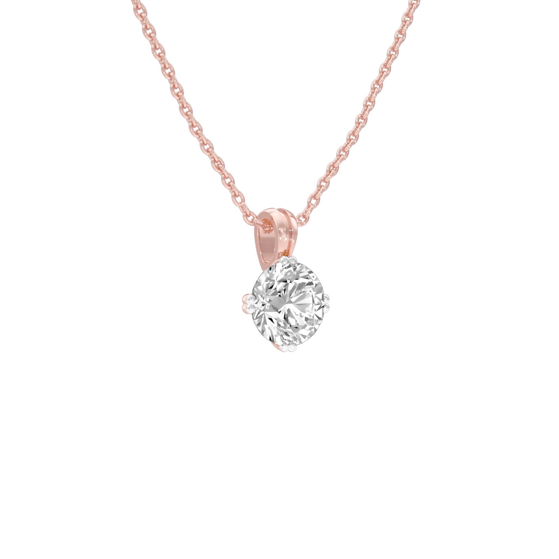 Moon Drop Diamond Pendant 18 KT / Rose Gold