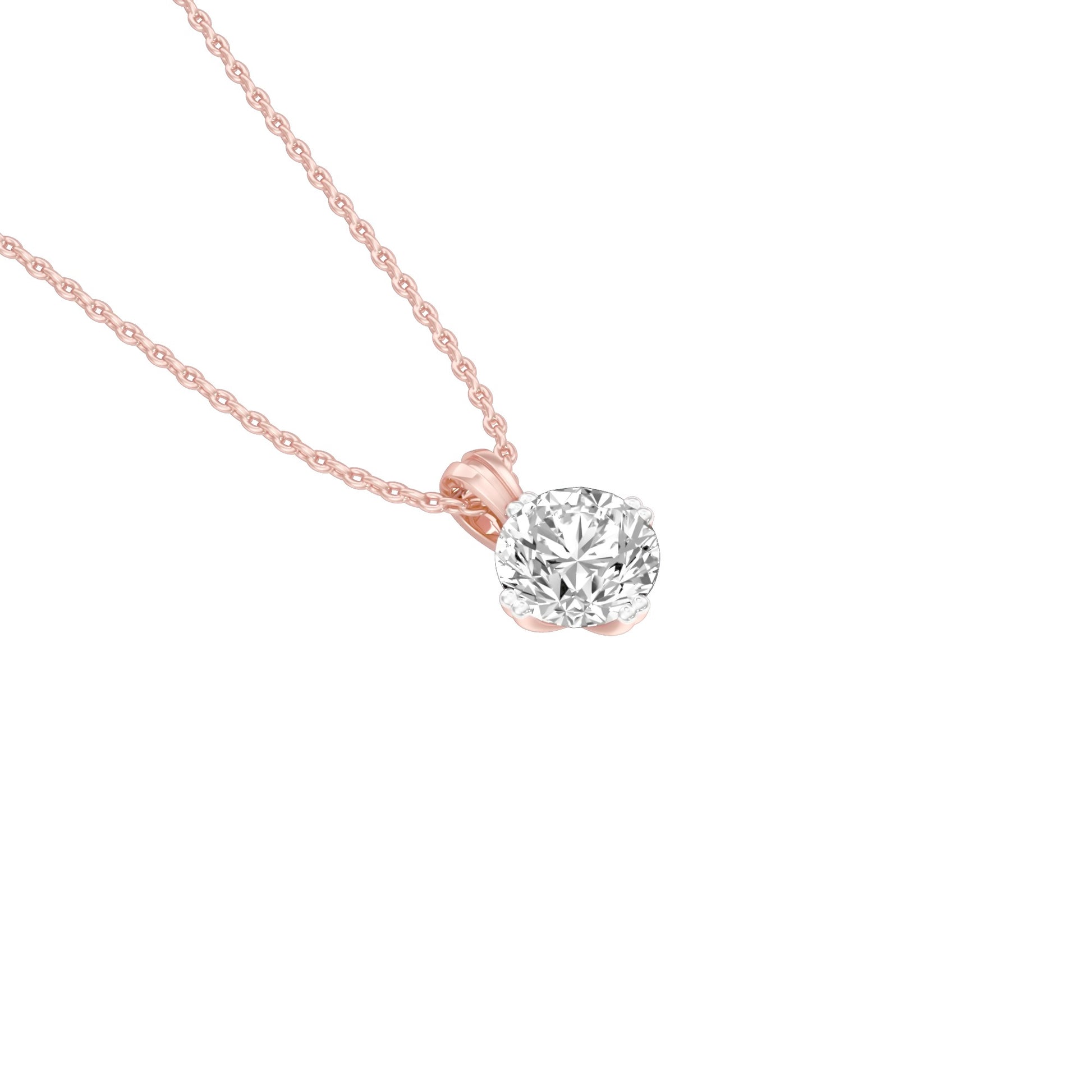 Moon Drop Diamond Pendant 18 KT / Rose Gold