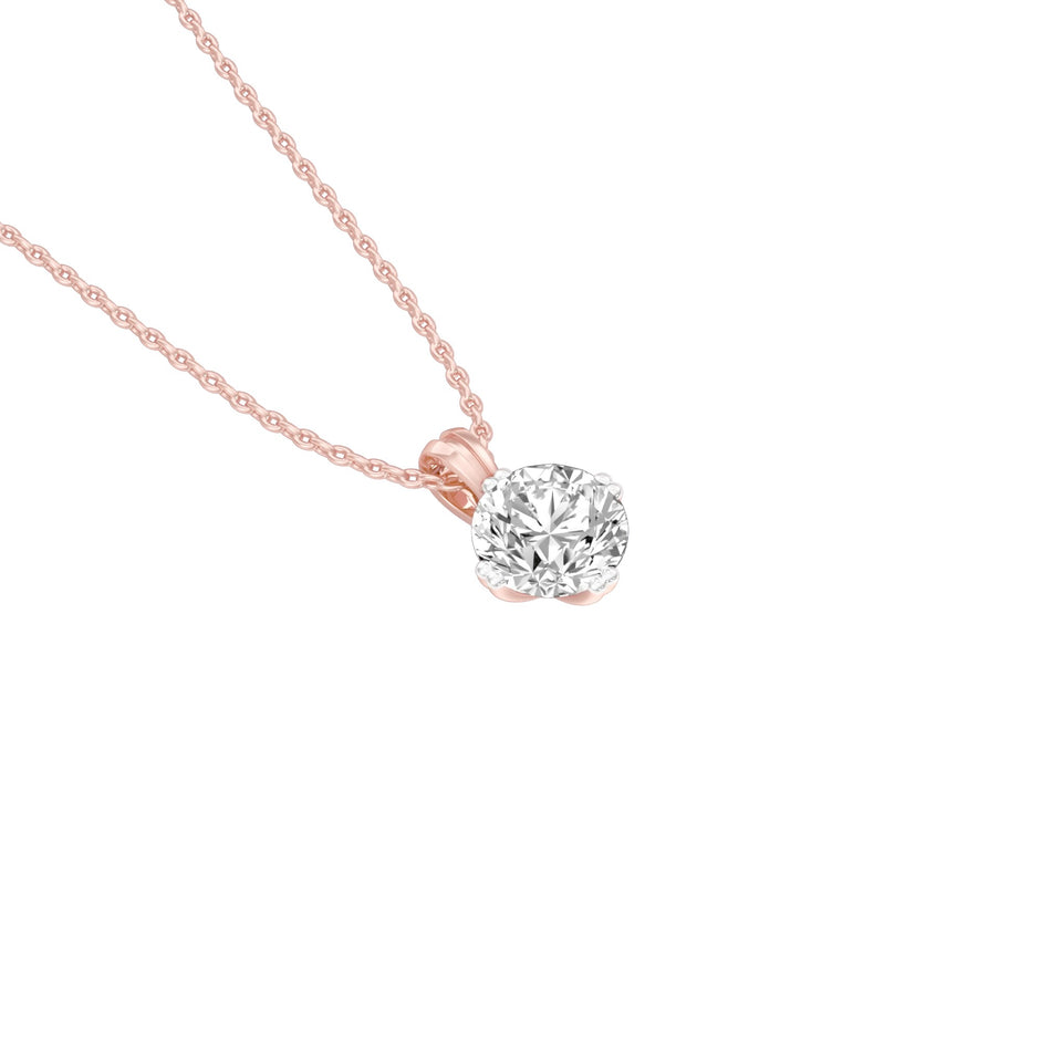 Moon Drop Diamond Pendant 18 KT / Rose Gold