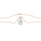 Flare Drop Diamond Pendant 18 KT / Rose Gold