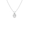 Flare Drop Diamond Pendant 18 KT / White Gold