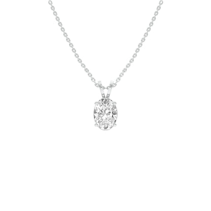 Flare Drop Diamond Pendant 18 KT / White Gold