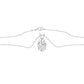 Flare Drop Diamond Pendant 18 KT / White Gold