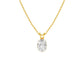 Flare Drop Diamond Pendant 18 KT / Yellow Gold
