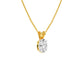 Flare Drop Diamond Pendant 18 KT / Yellow Gold