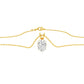Flare Drop Diamond Pendant 18 KT / Yellow Gold
