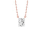 Classic Emerald Diamond Pendant 18 KT / Rose Gold