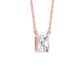 Classic Emerald Diamond Pendant 18 KT / Rose Gold