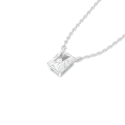 Classic Emerald Diamond Chain Necklace