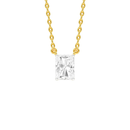 Classic Emerald Diamond Chain Necklace