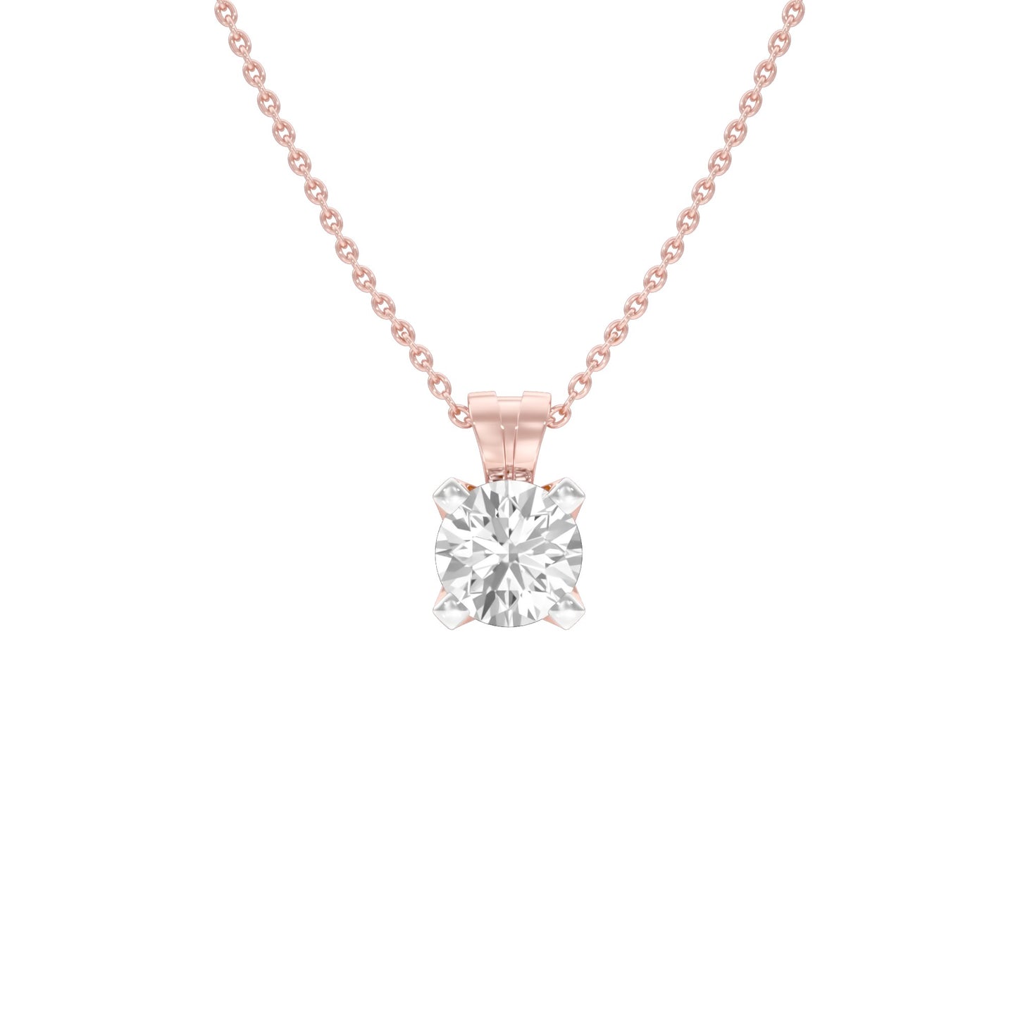 Symmetry Drop Diamond Pendant