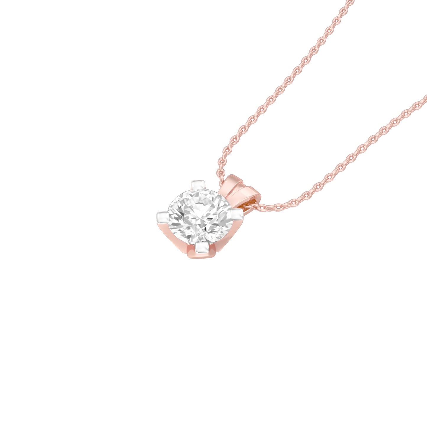 Symmetry Drop Diamond Pendant