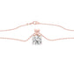 Symmetry Drop Diamond Pendant 18 KT / Rose Gold