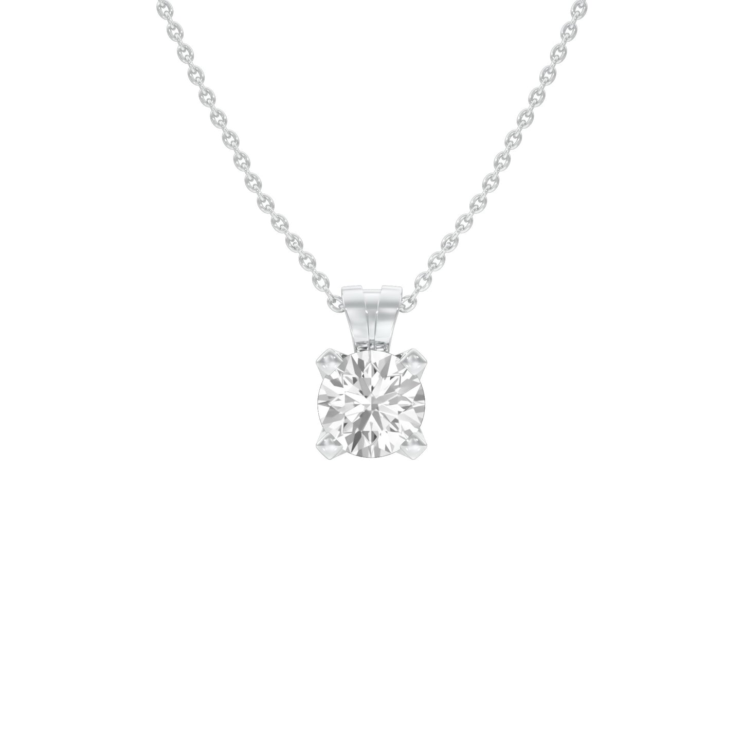 Symmetry Drop Diamond Pendant