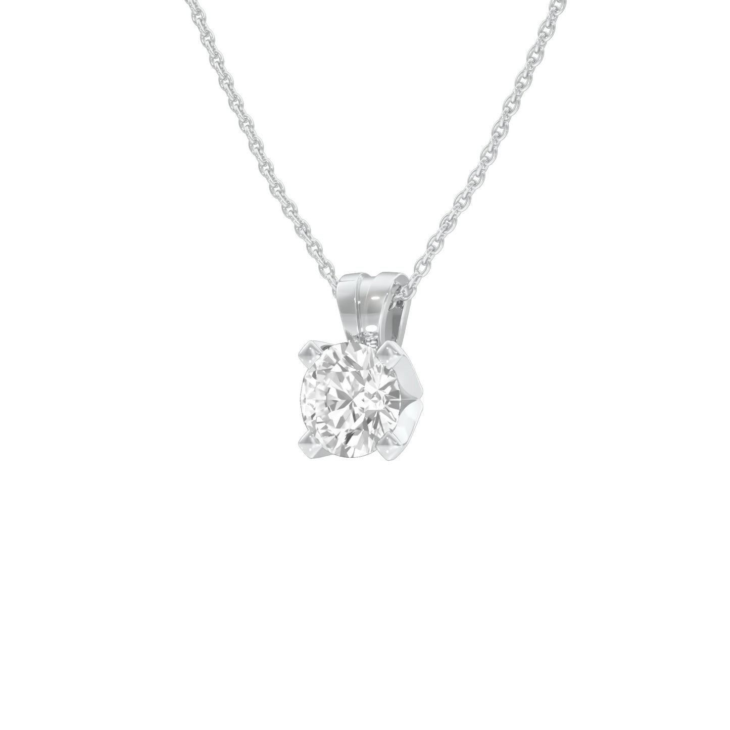 Symmetry Drop Diamond Pendant