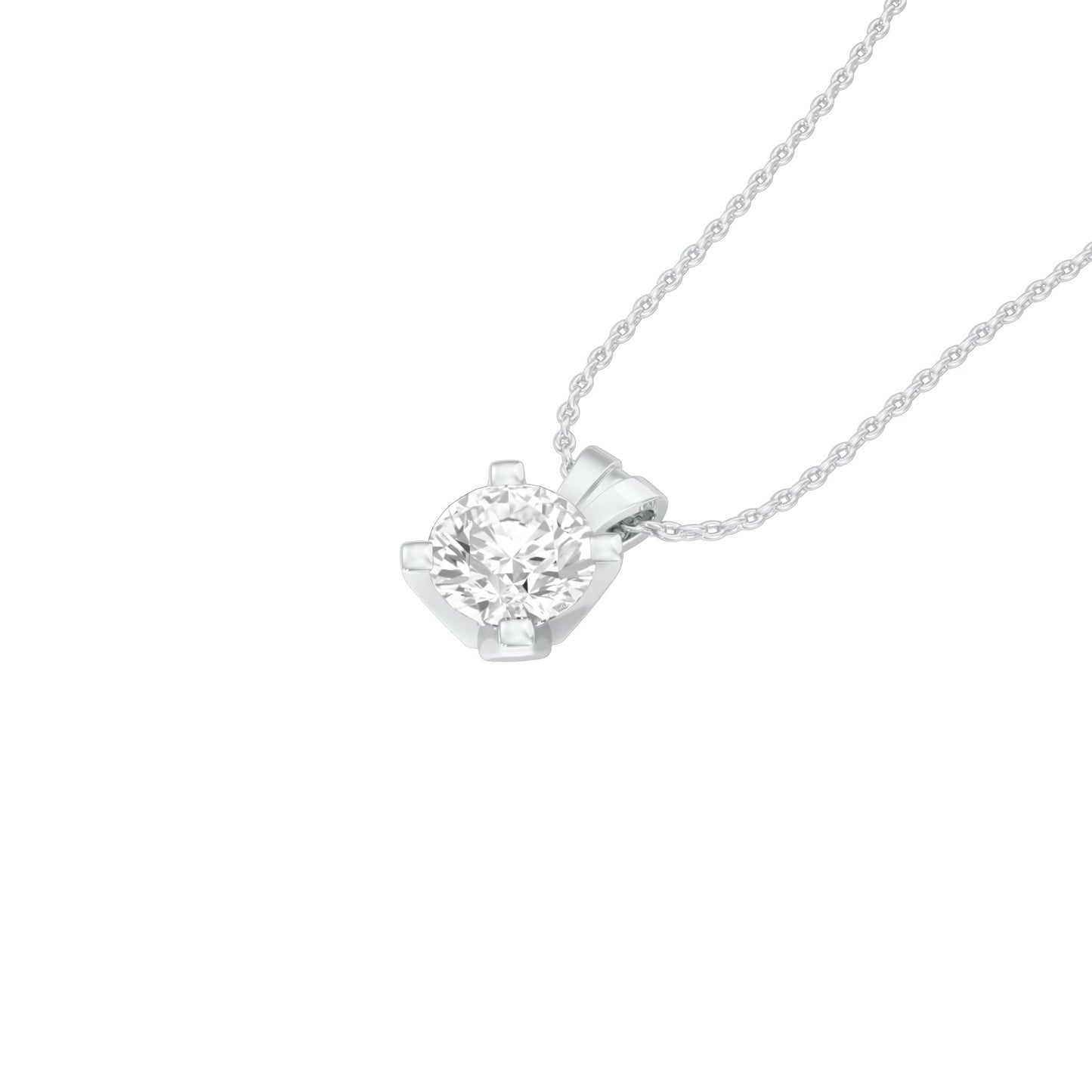 Symmetry Drop Diamond Pendant