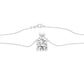 Symmetry Drop Diamond Pendant 18 KT / White Gold