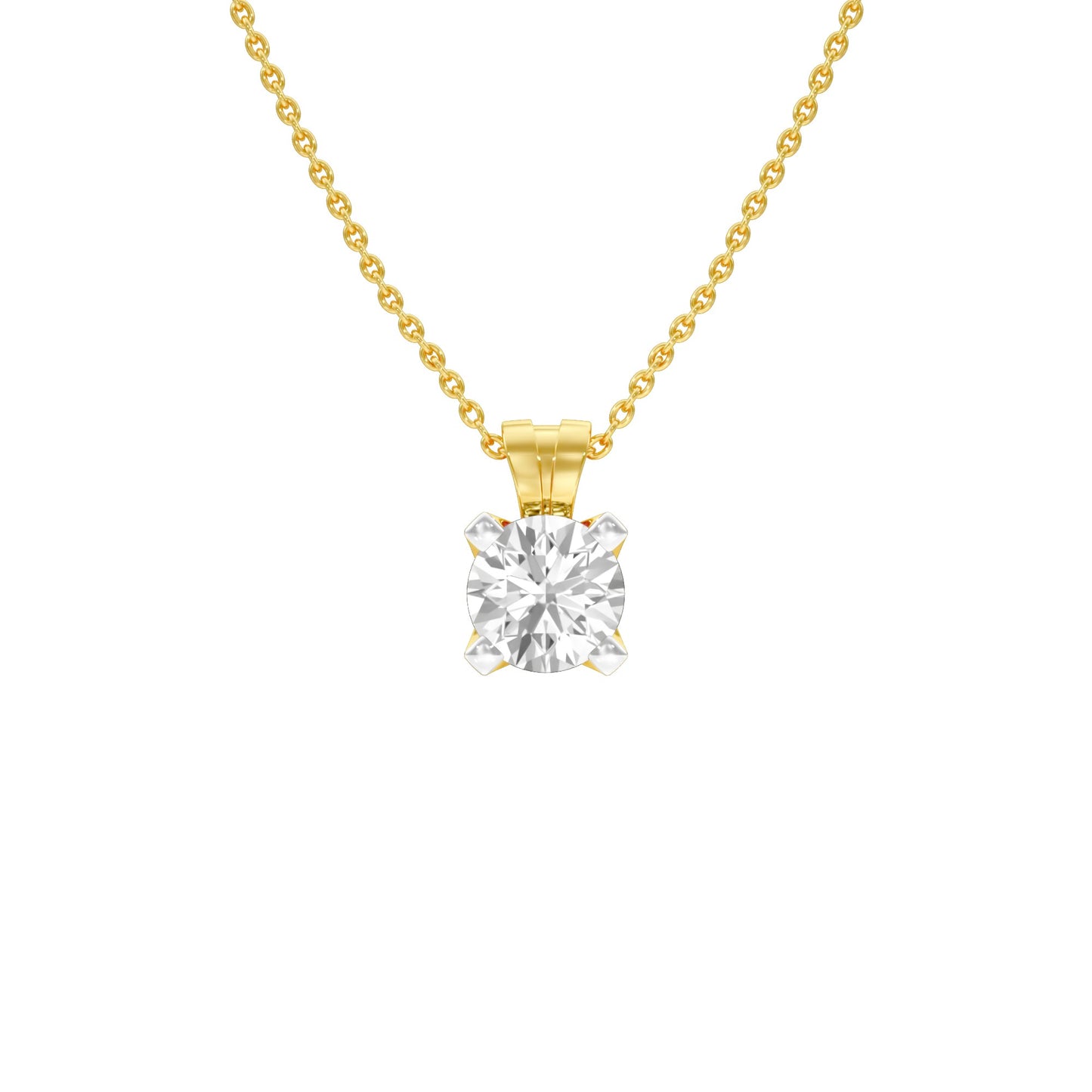 Symmetry Drop Diamond Pendant