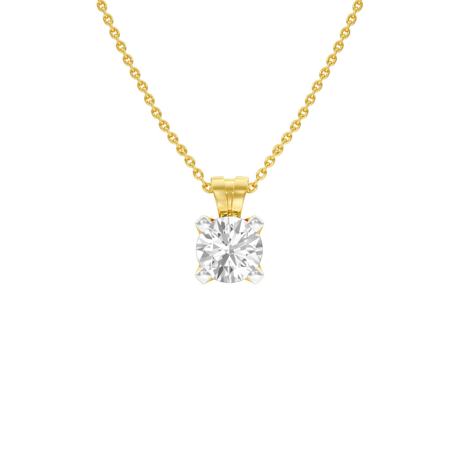Symmetry Drop Diamond Pendant