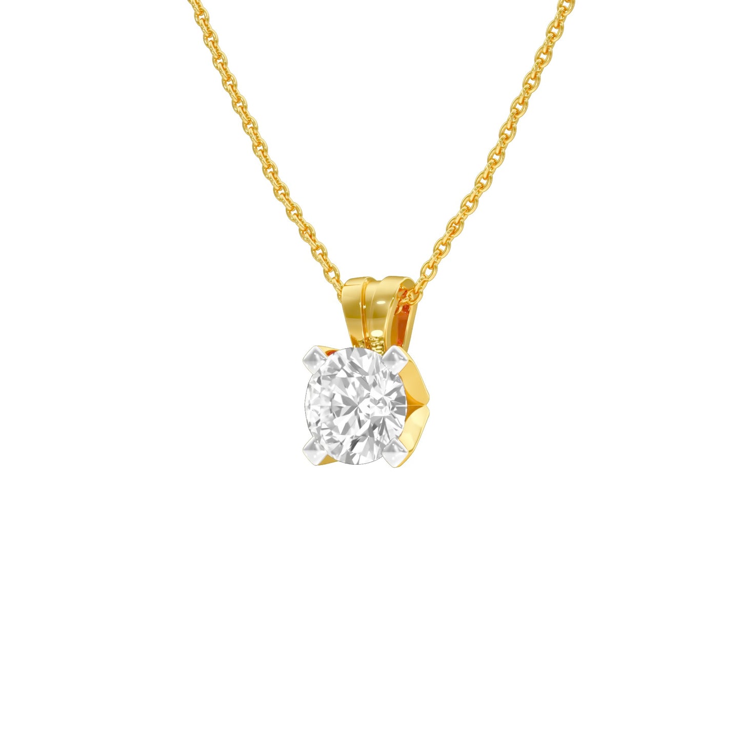 Symmetry Drop Diamond Pendant