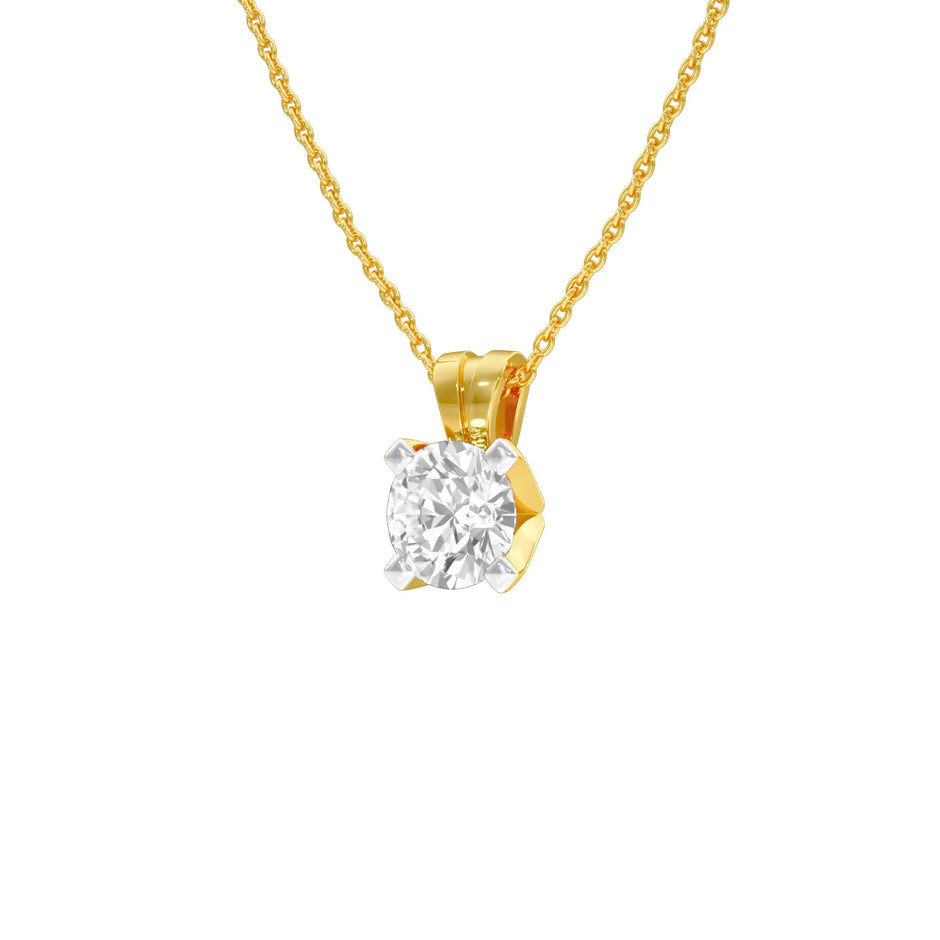 Symmetry Drop Diamond Pendant