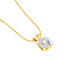 Symmetry Drop Diamond Pendant 18 KT / Yellow Gold