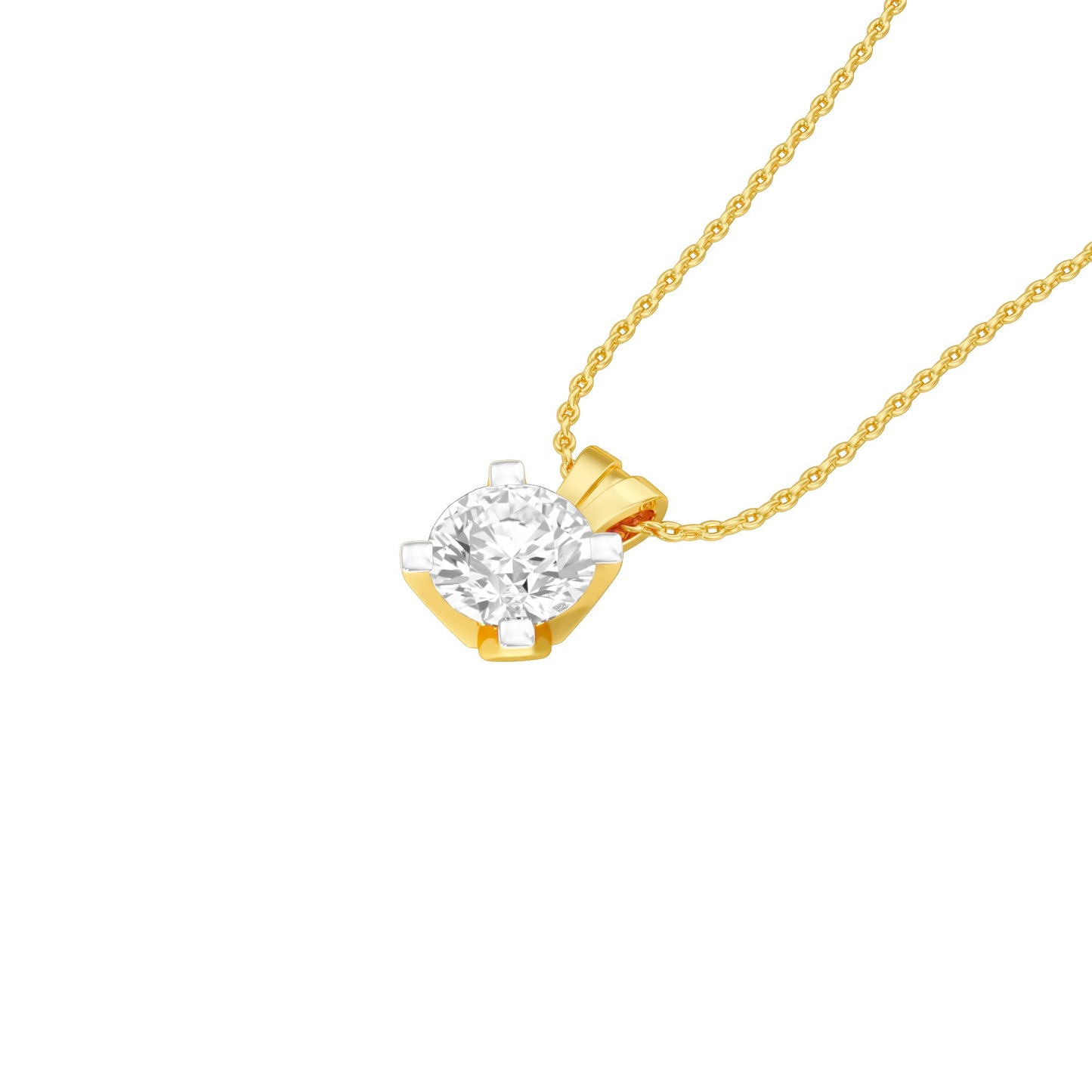 Symmetry Drop Diamond Pendant