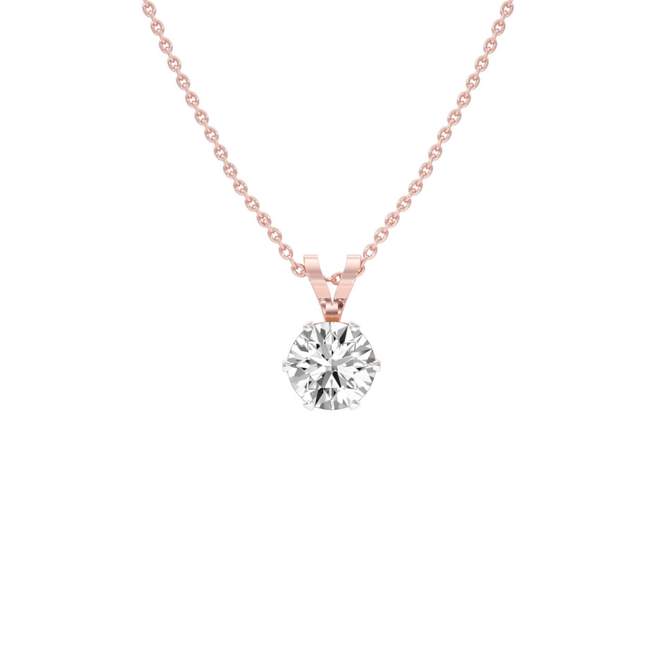 Tiny Blob Diamond Pendant