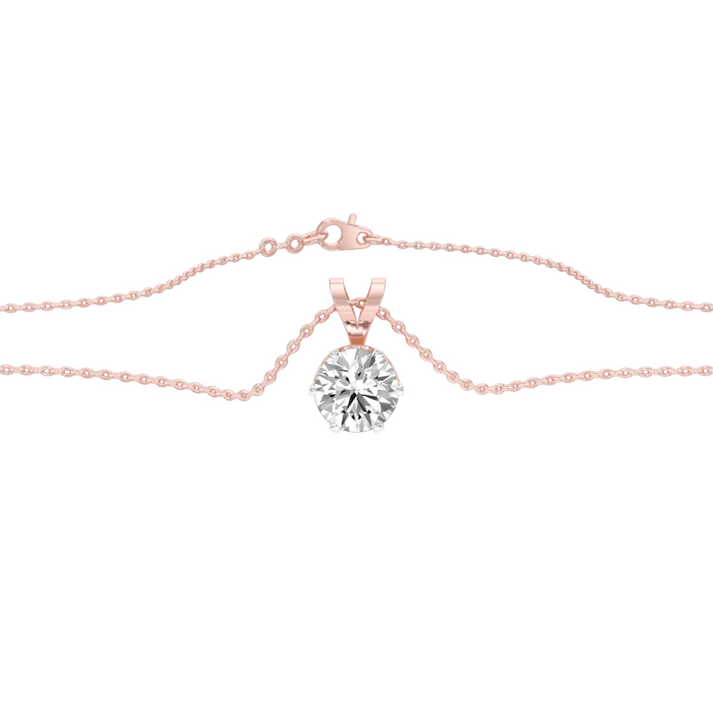 Tiny Blob Diamond Pendant