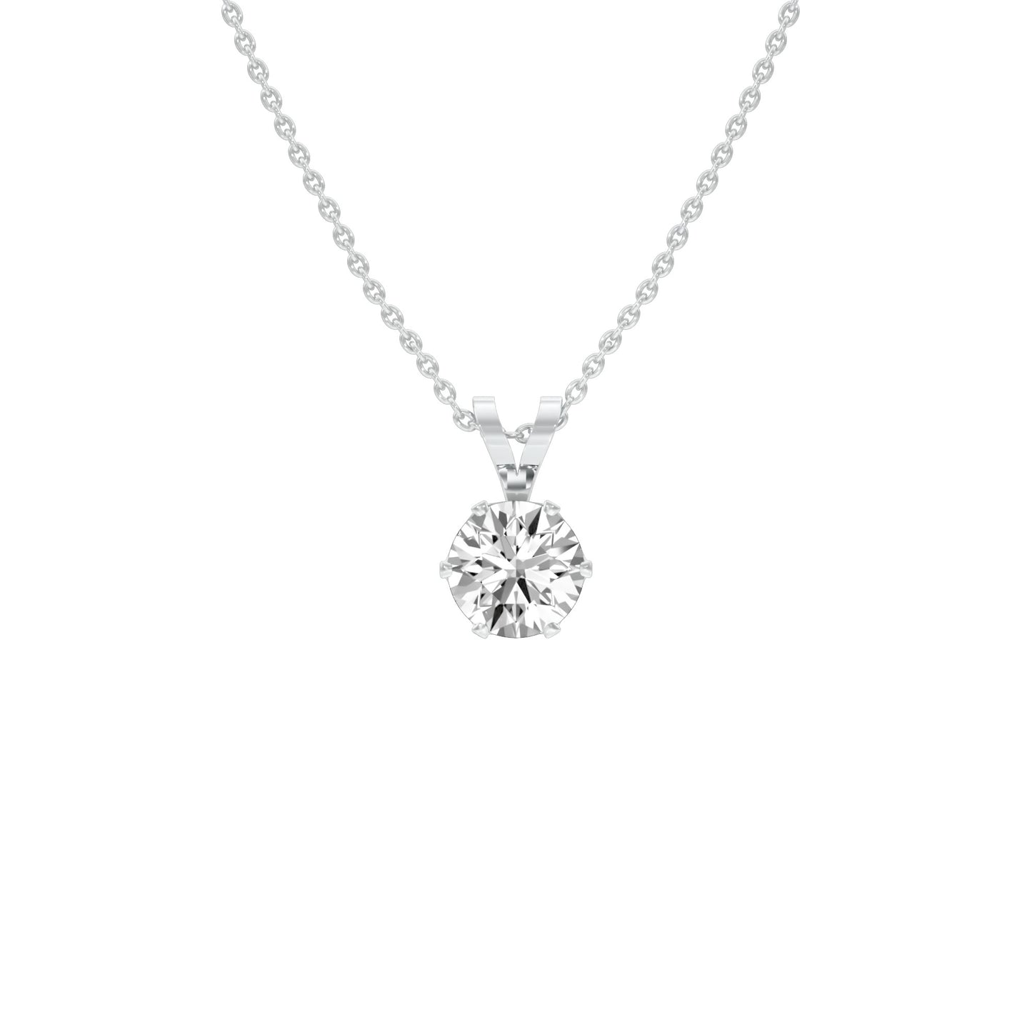 Tiny Blob Diamond Pendant