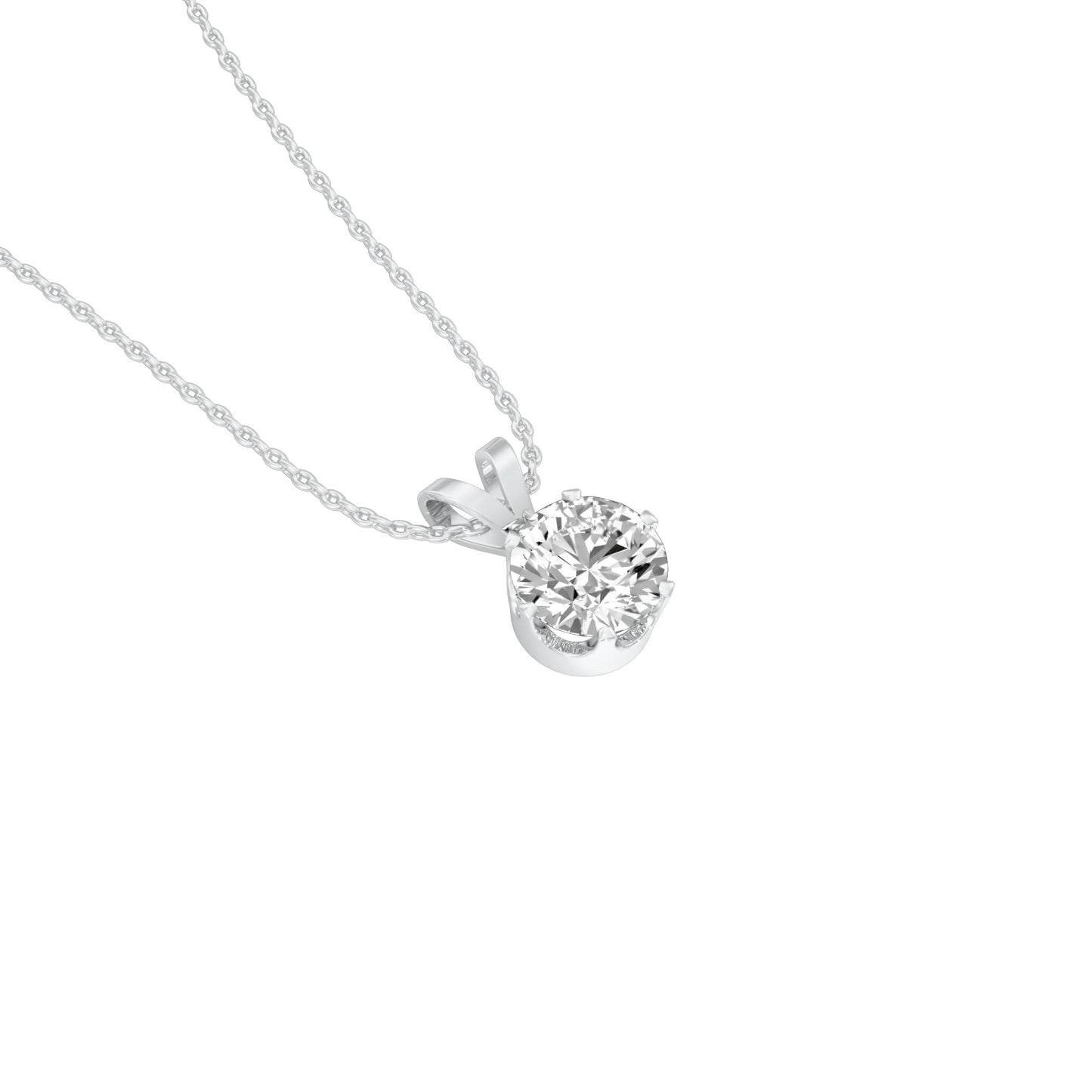 Tiny Blob Diamond Pendant