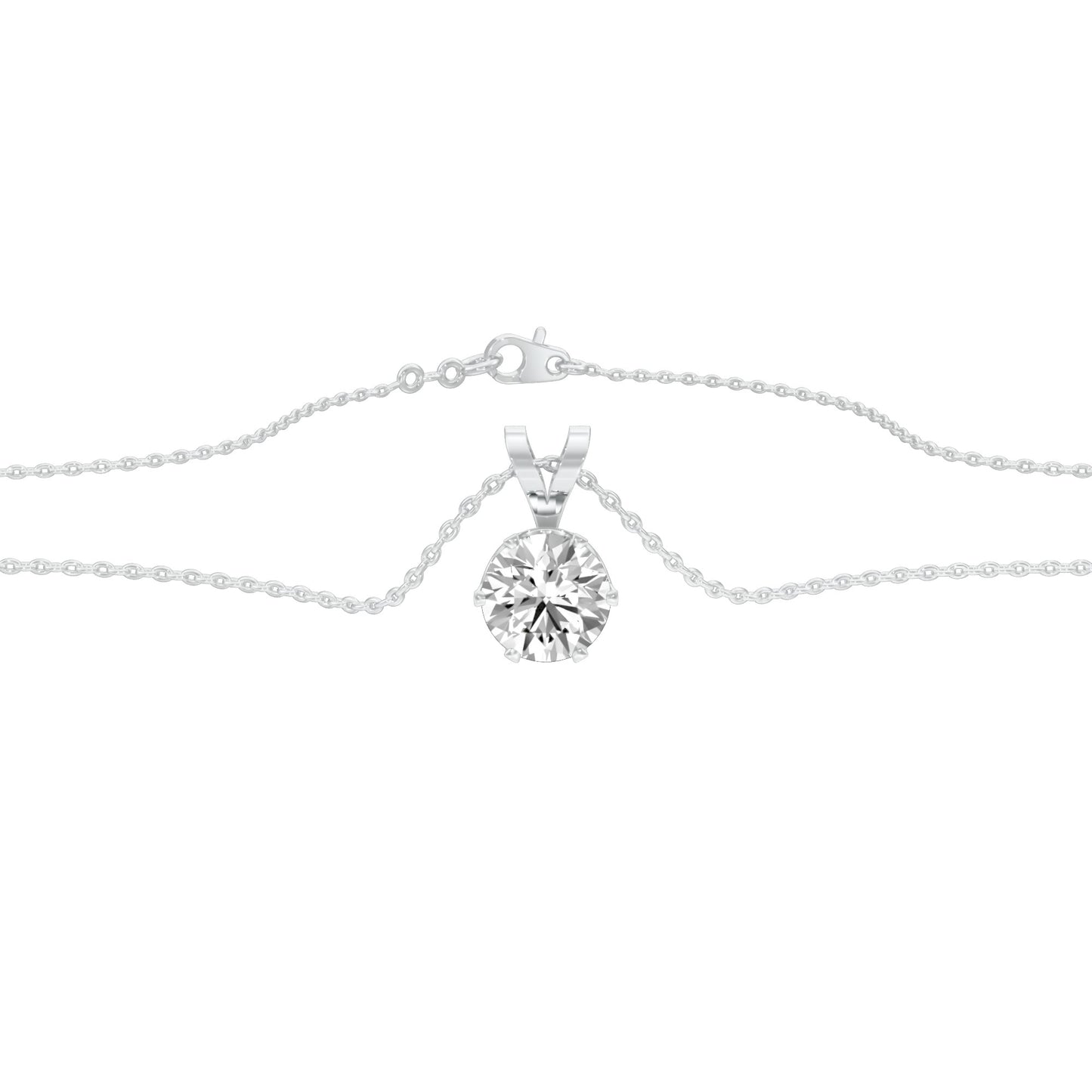 Tiny Blob Diamond Pendant