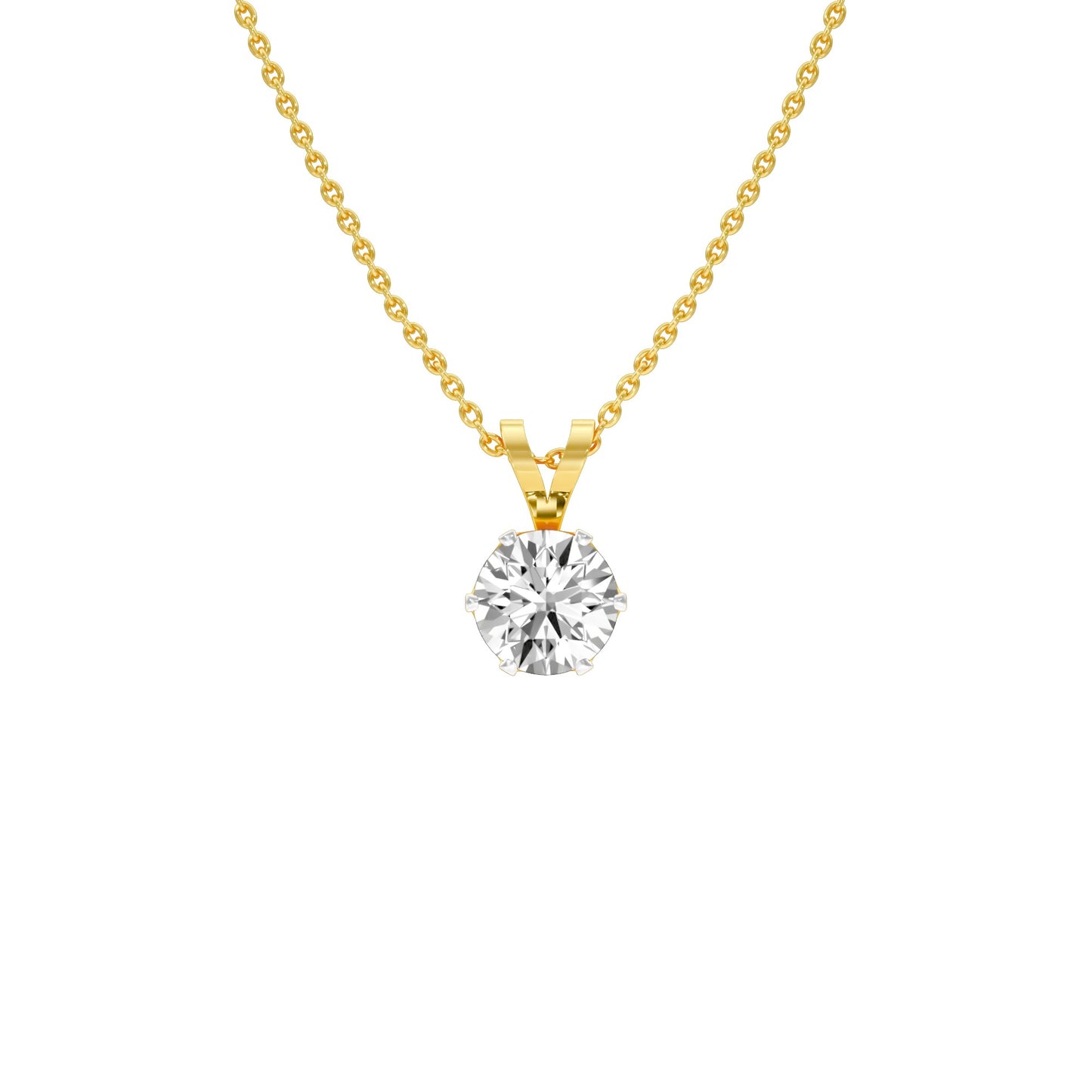 Tiny Blob Diamond Pendant