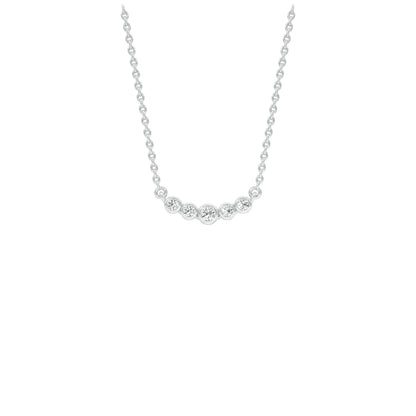 Line Five Diamond Pendant 18 KT / White Gold