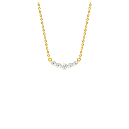 Line Five Diamond Pendant 18 KT / Yellow Gold