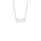 To The Infinite Diamond Pendant 18 KT / Rose Gold