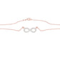 To The Infinite Diamond Pendant 18 KT / Rose Gold