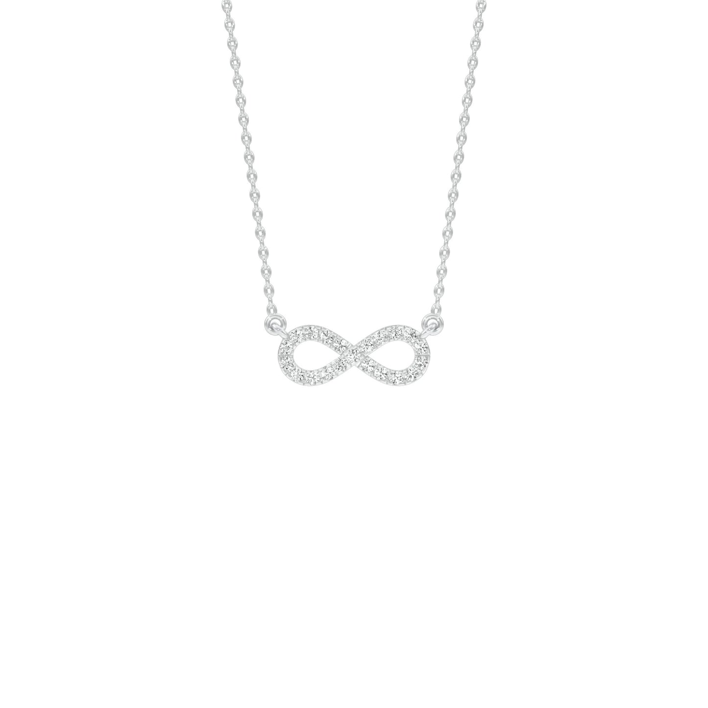 To The Infinite Diamond Pendant 18 KT / White Gold
