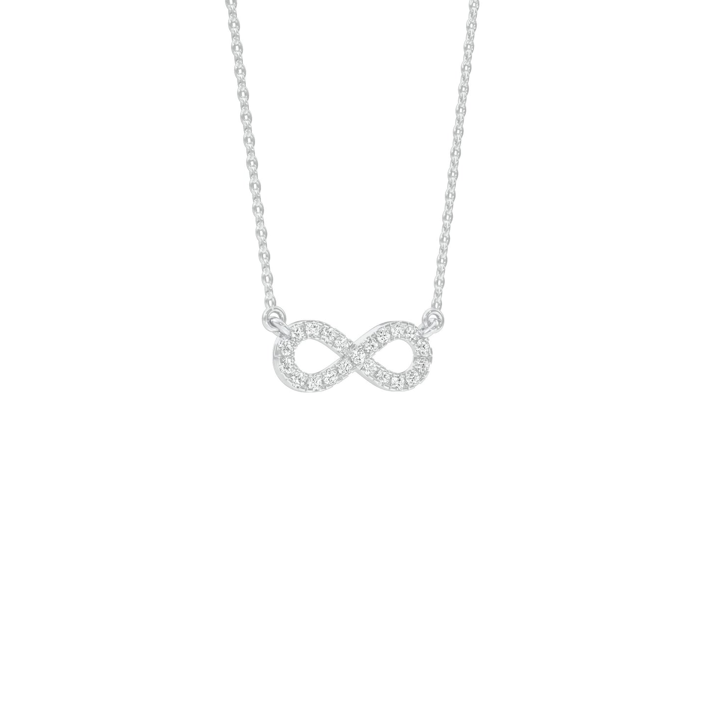 To The Infinite Diamond Pendant 18 KT / White Gold