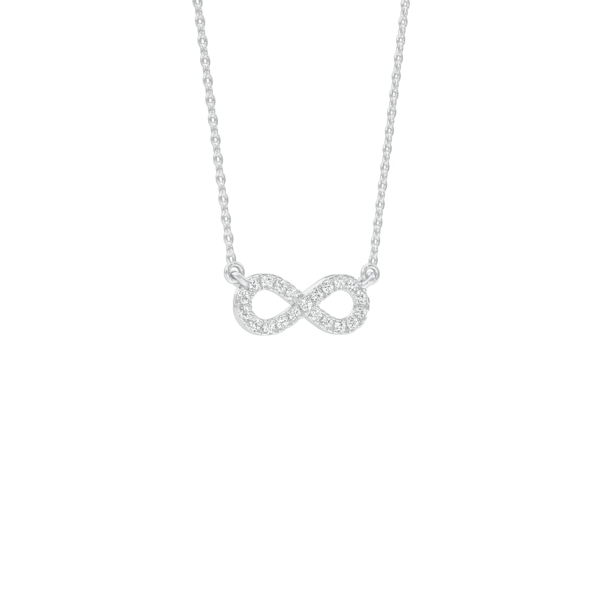 To The Infinite Diamond Pendant 18 KT / White Gold