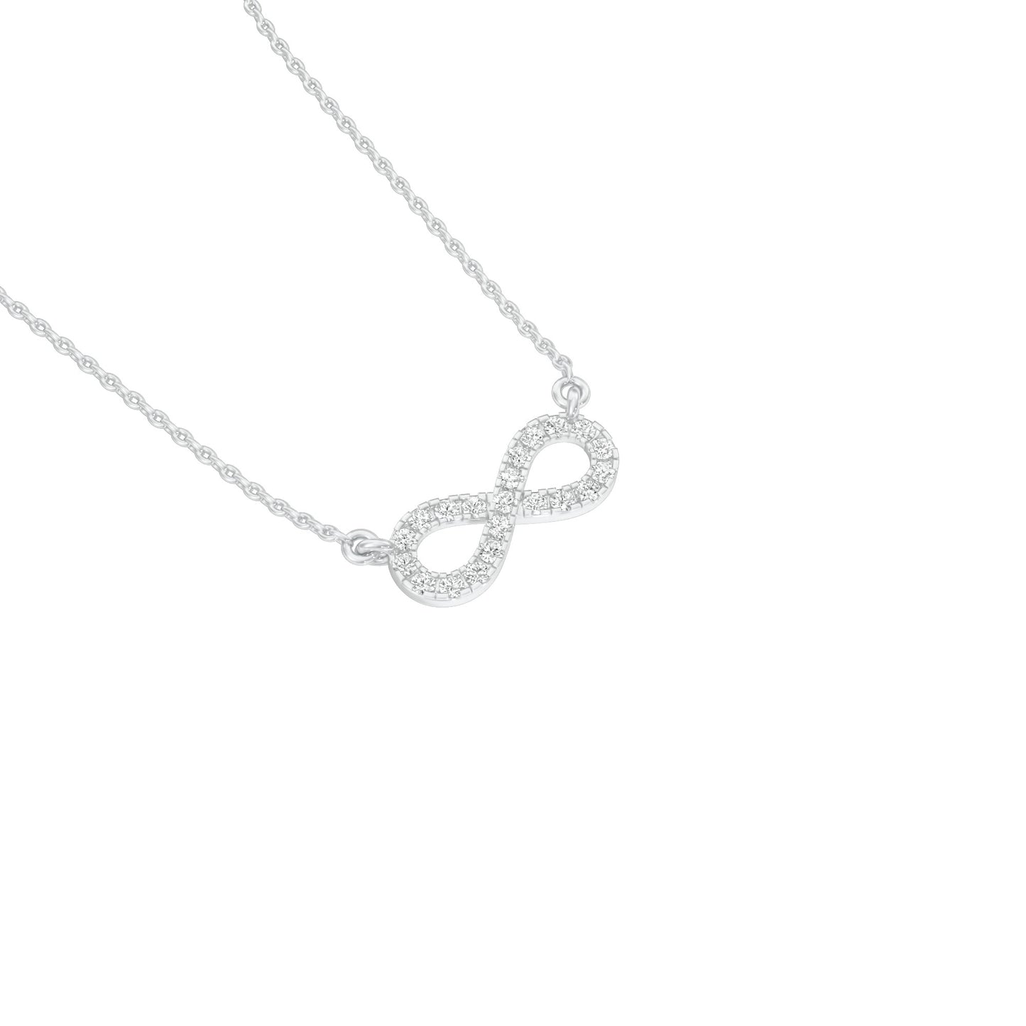 To The Infinite Diamond Pendant 18 KT / White Gold