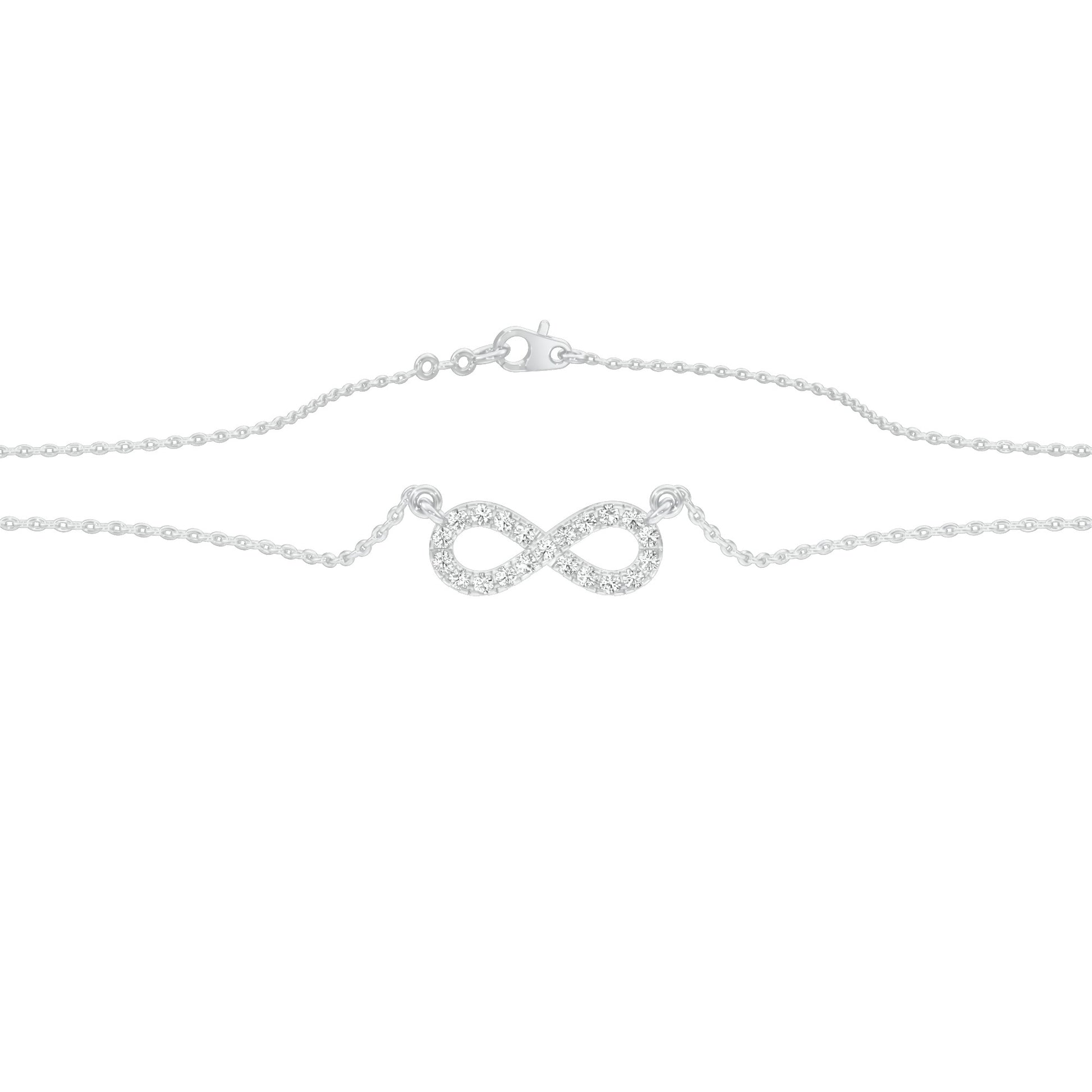 To The Infinite Diamond Pendant 18 KT / White Gold