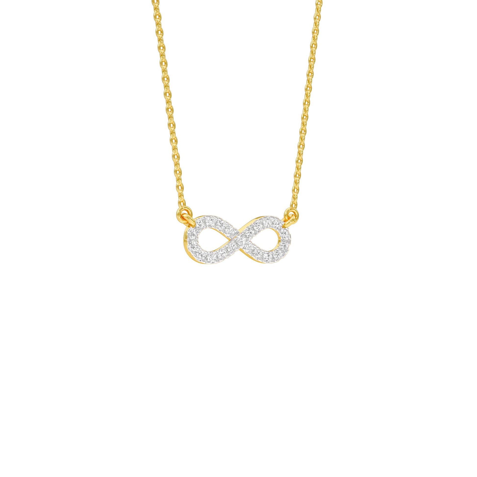 To The Infinite Diamond Pendant 18 KT / Yellow Gold