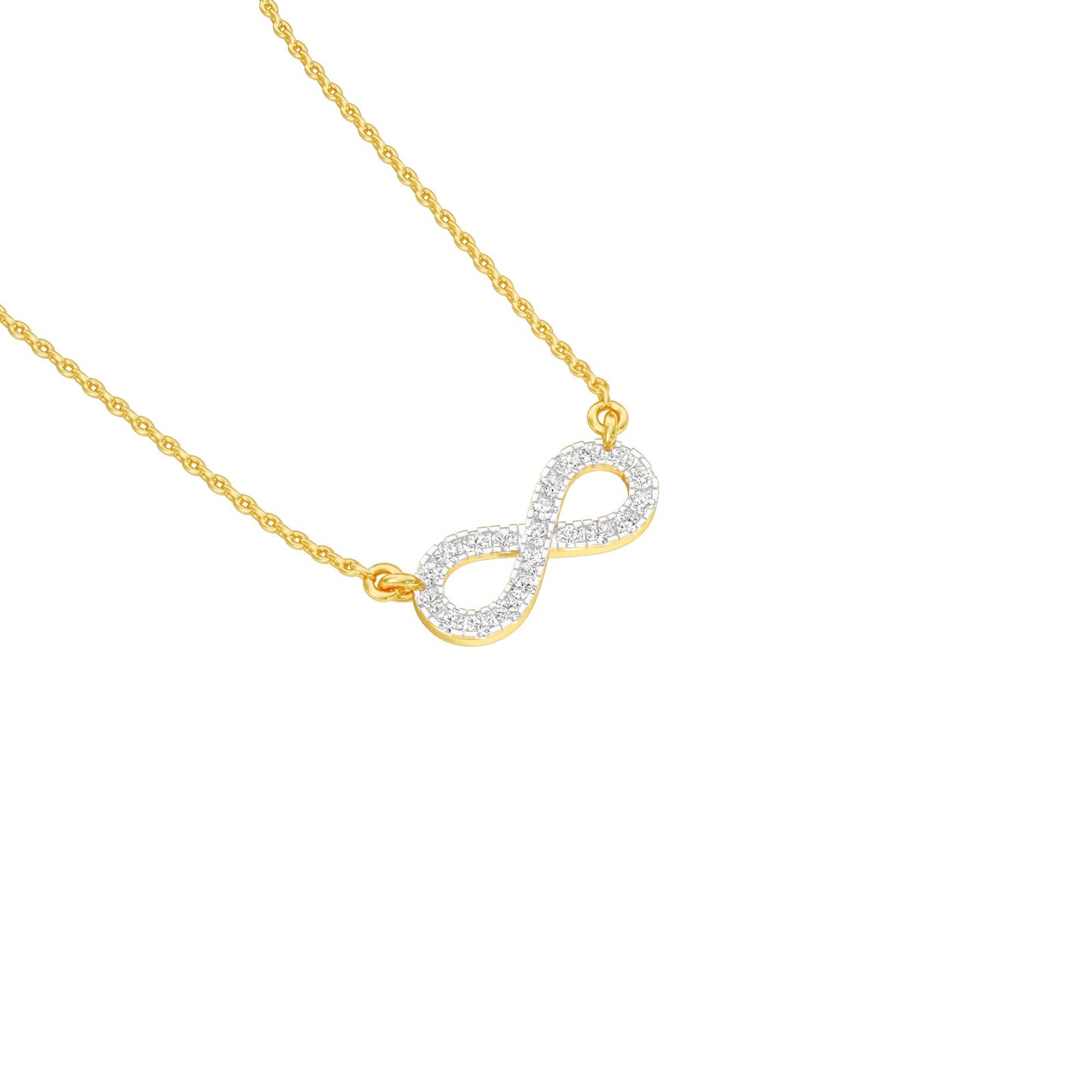 To The Infinite Diamond Pendant 18 KT / Yellow Gold