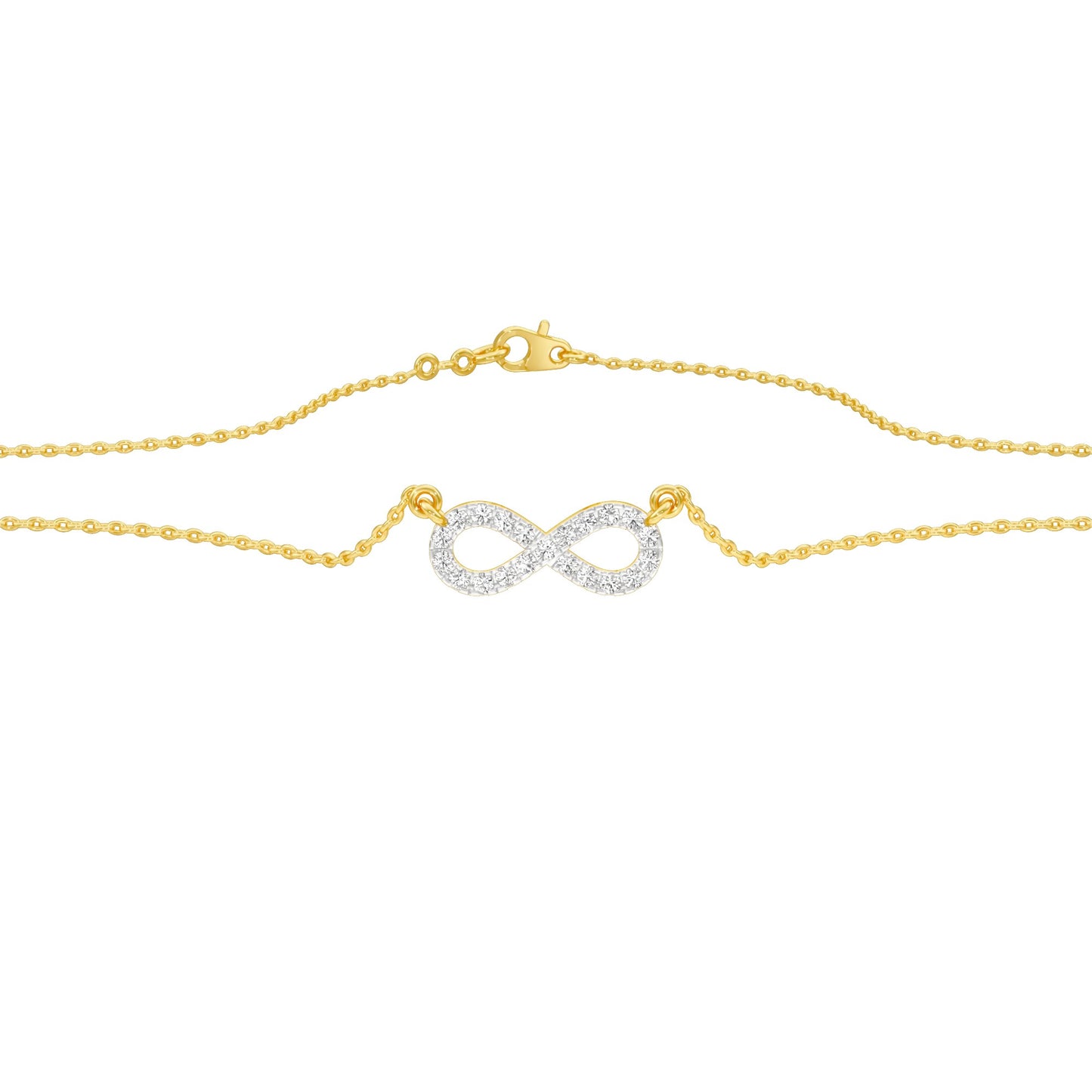 To The Infinite Diamond Pendant 18 KT / Yellow Gold